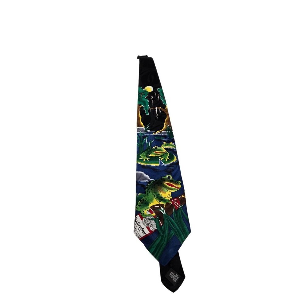 Budweiser Frogs Tie 1996 Anheuser-Busch Genuine Collection‎ Made in USA